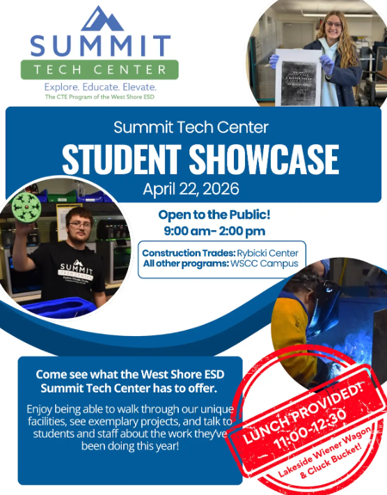 Student Showcase is next Wednesday, April 22nd. Students are getting excited to show their families, friends and the community what they have been working on at STC.