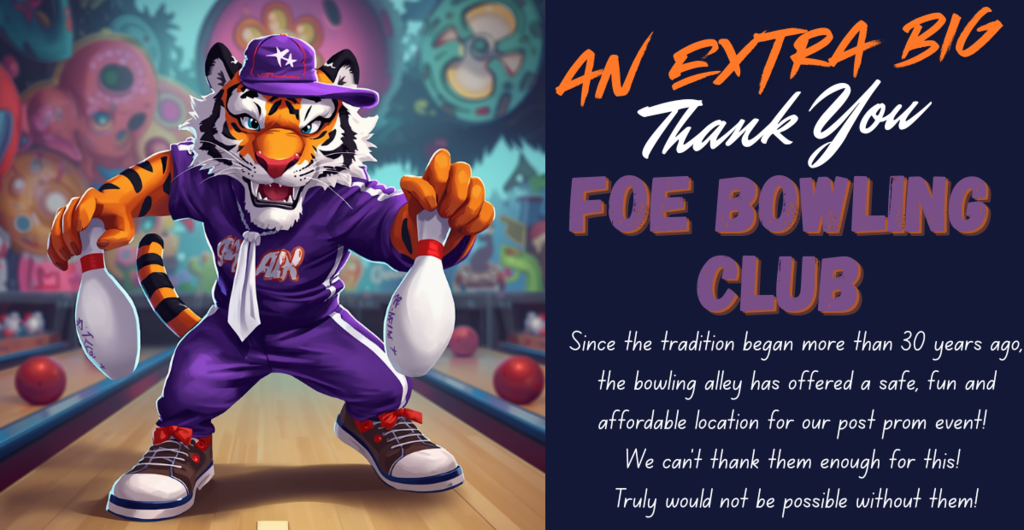 Thank You FOE Bowling Club For Offering To Host SHS Post Prom.