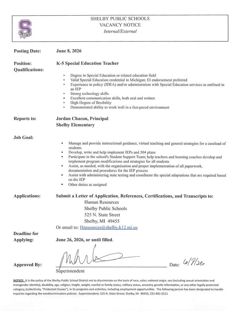 K-5 Special Education Teacher
