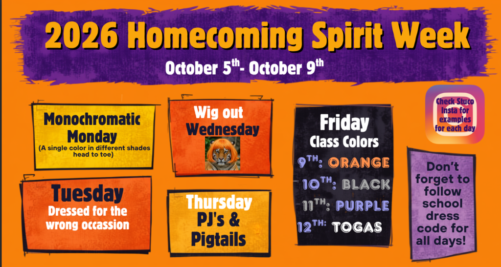 2026 Homecoming Spirit Week