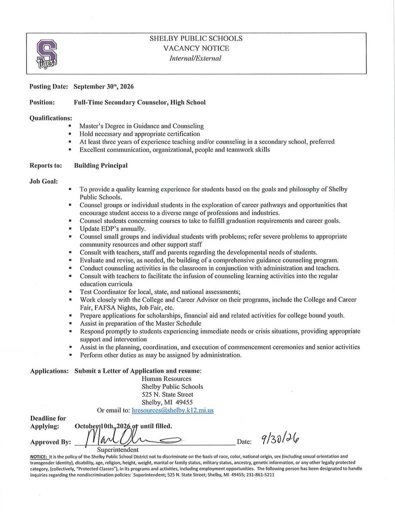SHS Counselor
