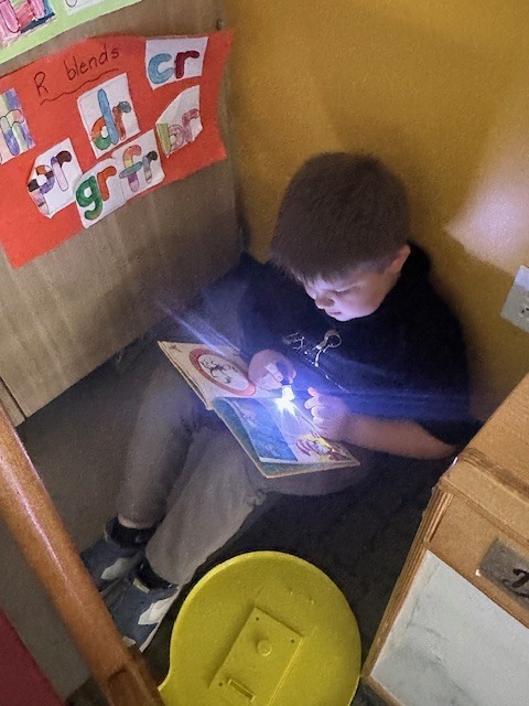 Flashlight reading! 