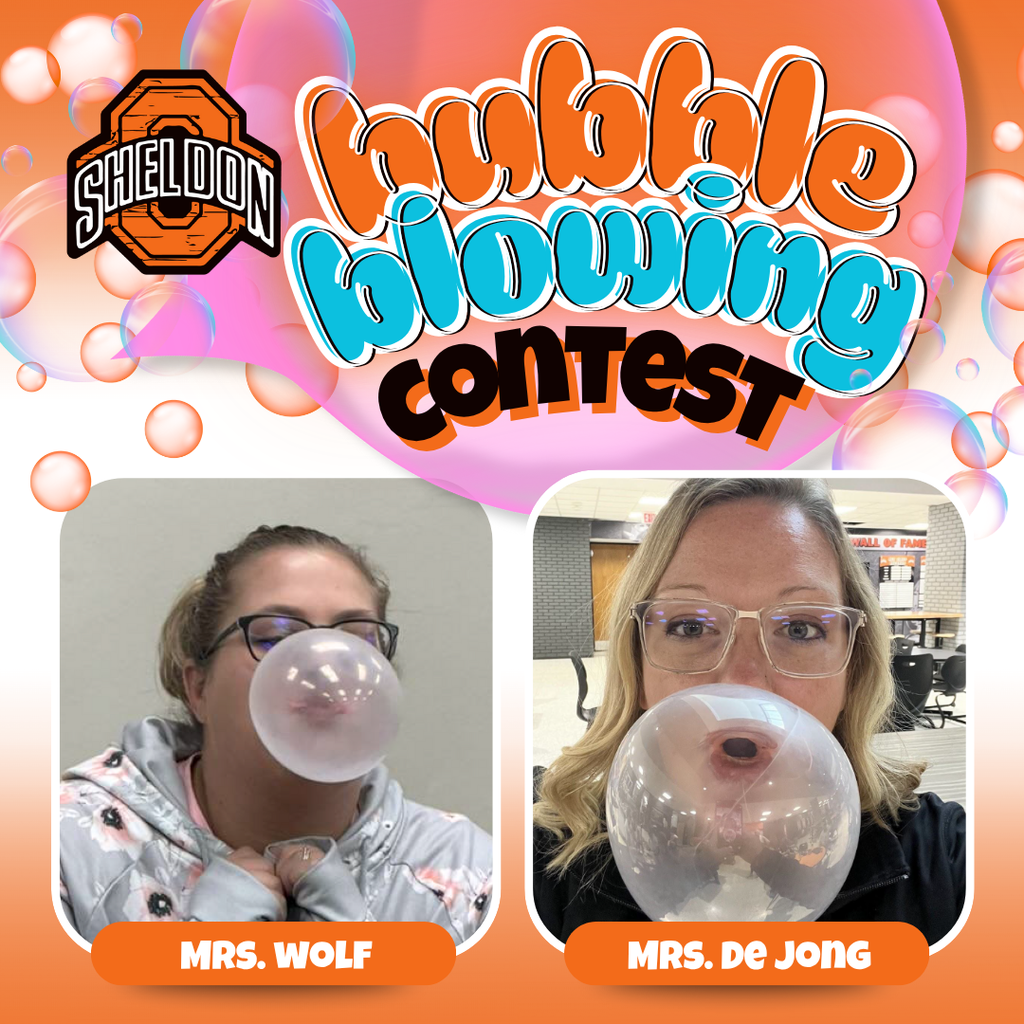 high school bubble blowing contest