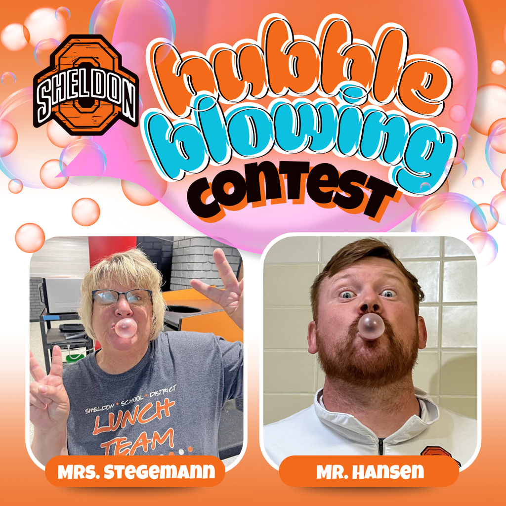 high school bubble blowing contest