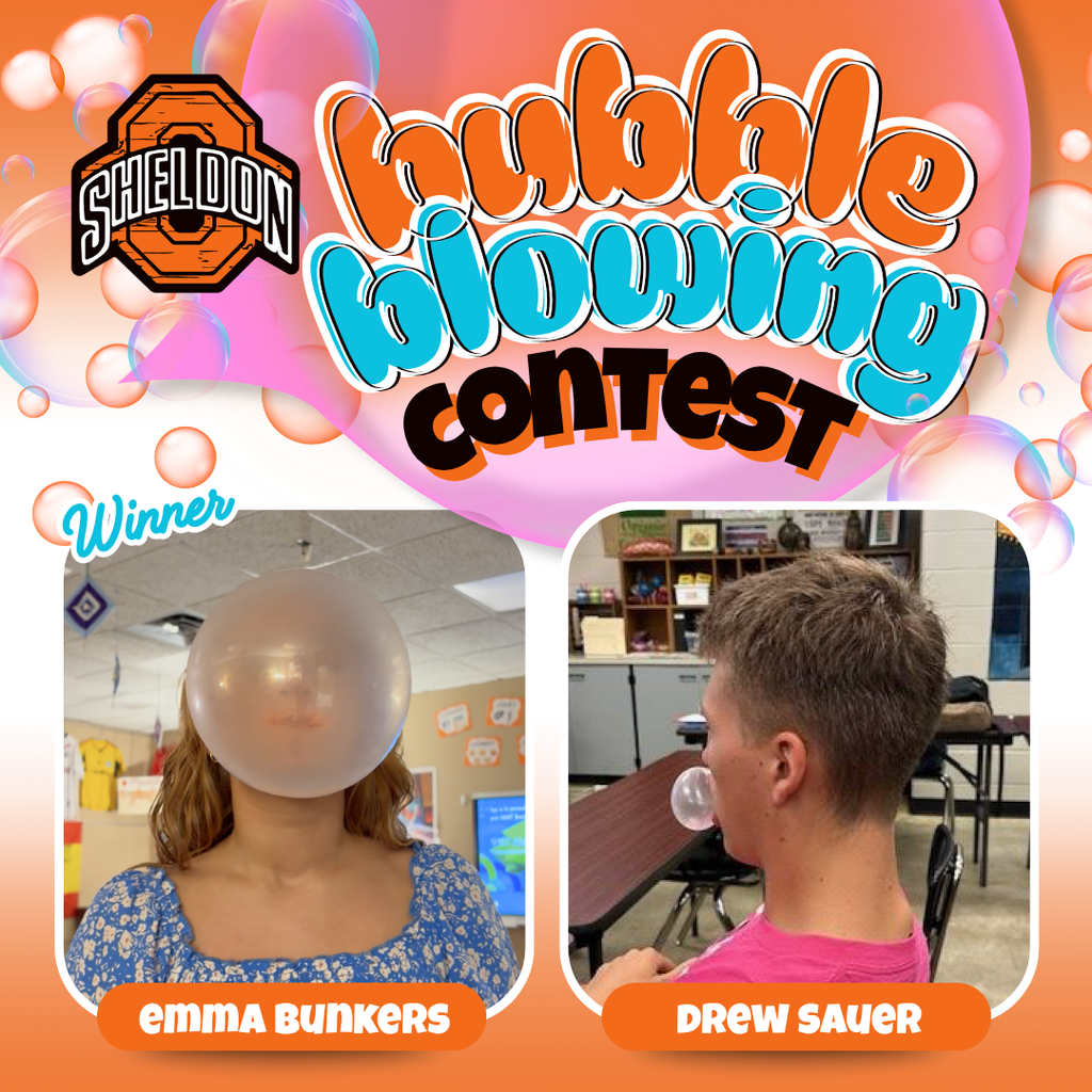 high school bubble blowing contest