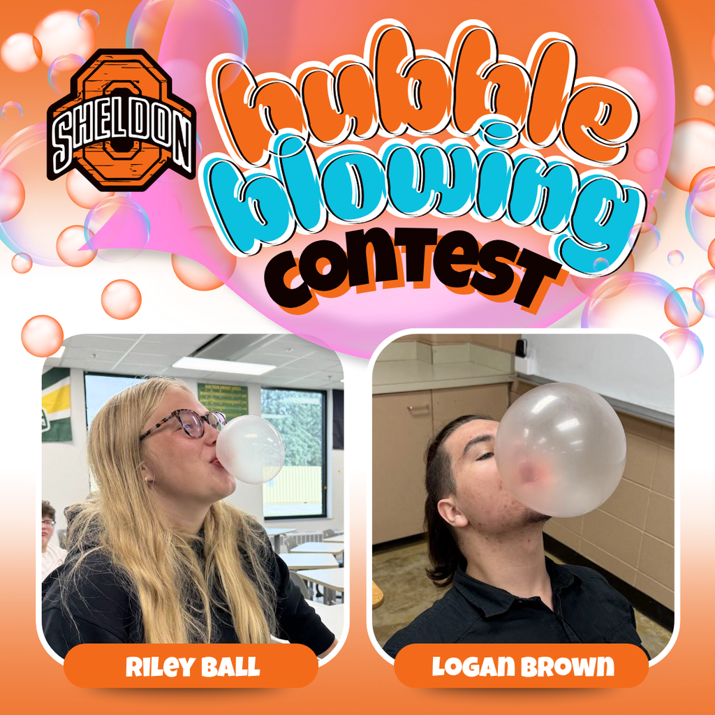 high school bubble blowing contest