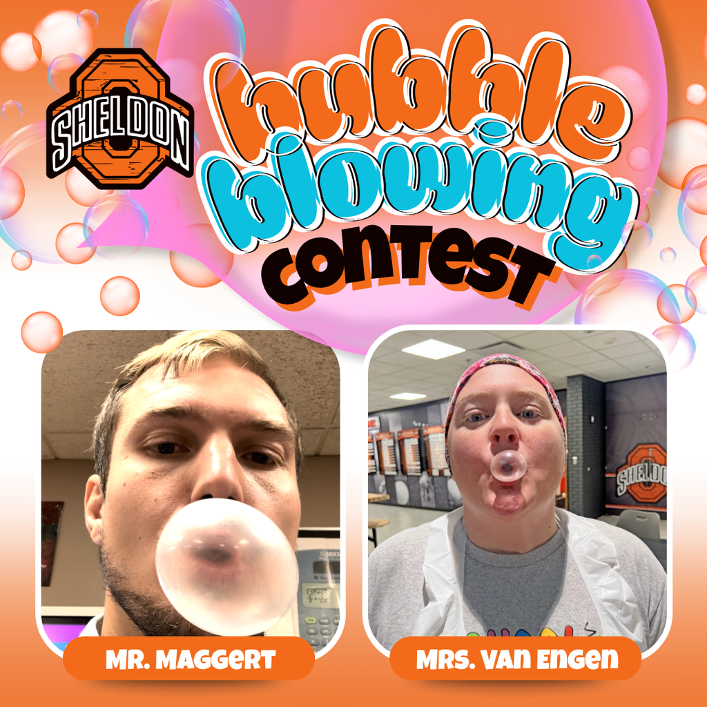 high school bubble blowing contest