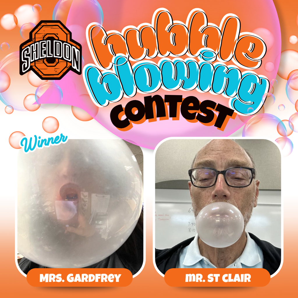 high school bubble blowing contest