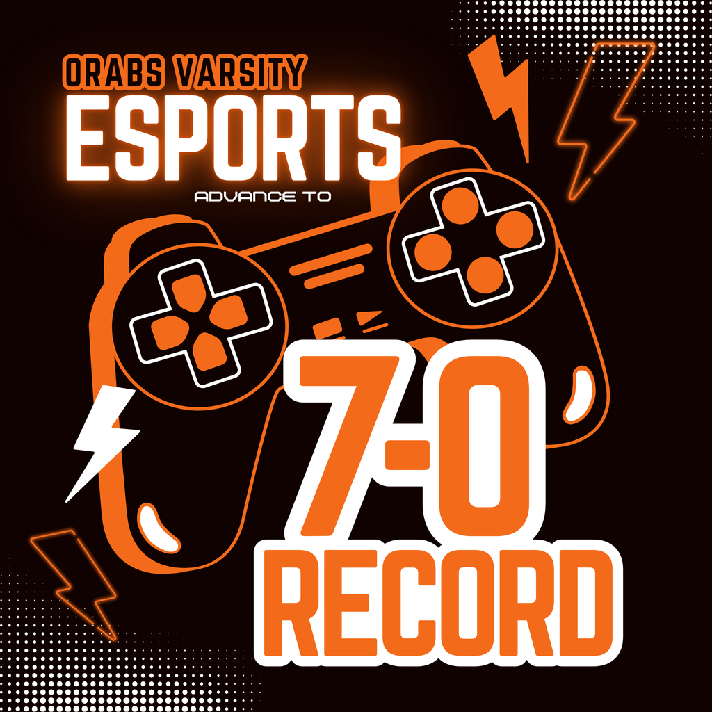 Congratulations to the Orabs Varsity Esports! The team of Super Smash Bros finished their regular season undefeated at 7-0 this afternoon!  They gave previously undefeated E-LC their first loss of the season in a nailbiter that went into overtime twice. The first game was a tie 10-10, and after the tiebreaker rematches, finished 13-11. E-LC responded and won the second game 10-12. The third game was also a tie at 10-10 and ended 13-11 to close the contest. A standout performance was made by Ethan Vogelaar who won one of his battles 3-0. Way to go Orabs! For those interested in watching the match, it can be found on youtube on the OrabsLive channel at: https://www.youtube.com/watch?v=IZe3Ye4XWZc