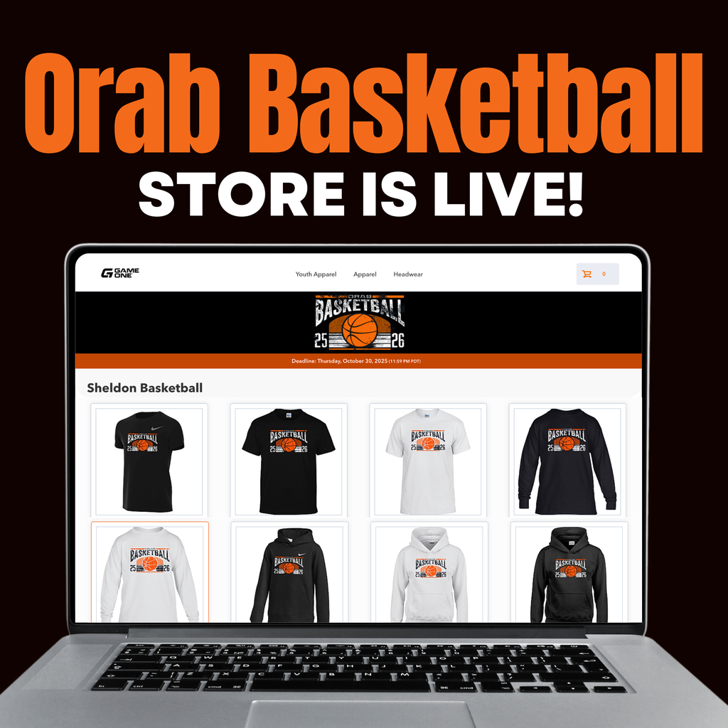 The 2025-26 Orab Basketball Store is now live!  Orders are due by Thursday, October 30, at 11:59pm and will be delivered to the high school in 4-6 weeks from the store closing. Get your Orab Basketball gear today! https://sheldonbasketball2025.itemorder.com/shop/home/