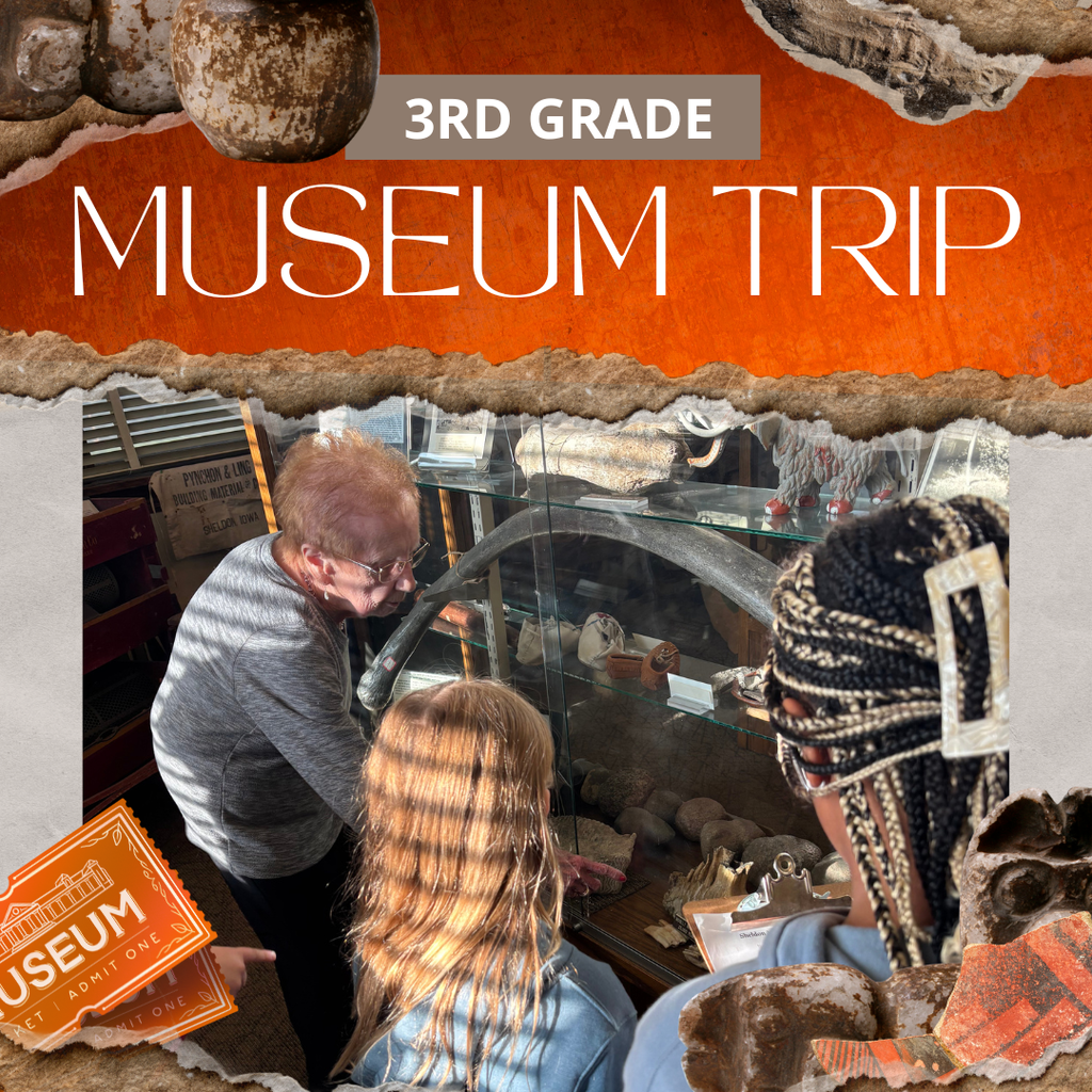 After wrapping up their social unit on Sheldon history, East Elementary third graders took a trip to the Sheldon museum!