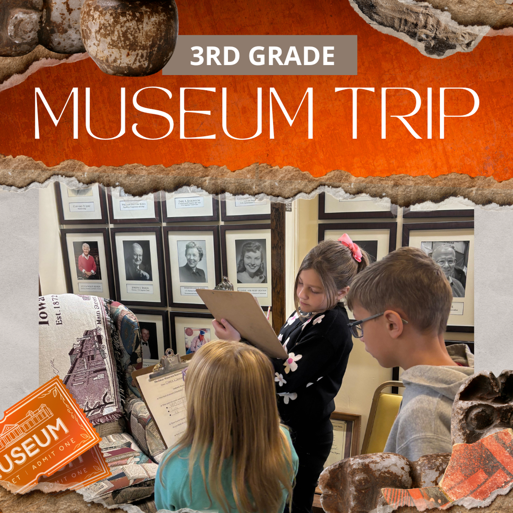 After wrapping up their social unit on Sheldon history, East Elementary third graders took a trip to the Sheldon museum!