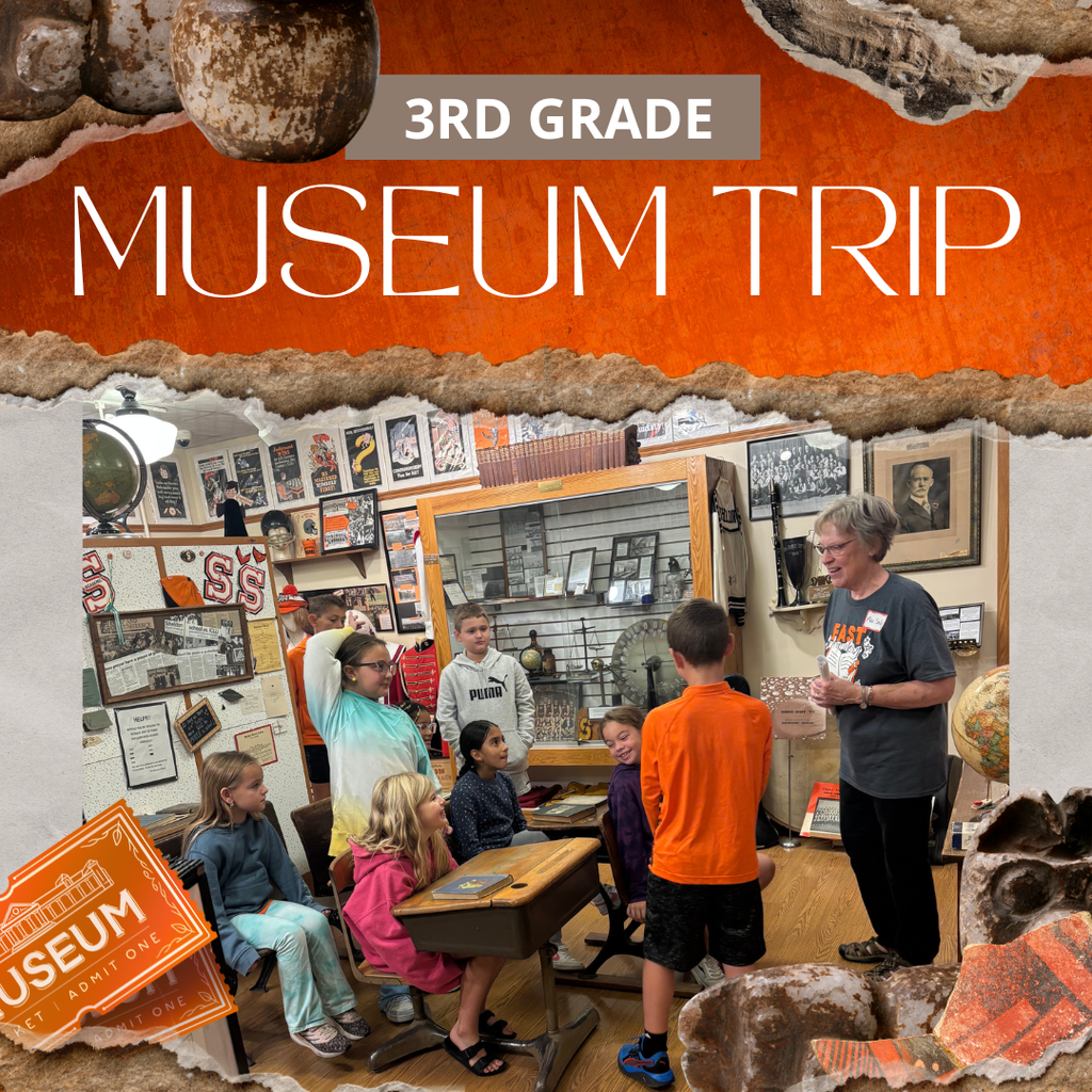 After wrapping up their social unit on Sheldon history, East Elementary third graders took a trip to the Sheldon museum!