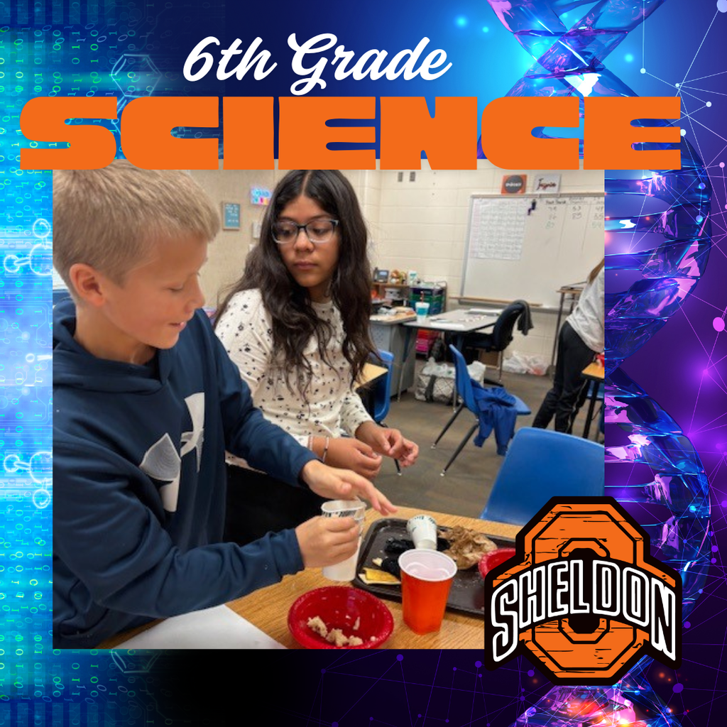 Sheldon Middle School sixth graders have been studying organ systems in science class. After learning about the digestive system, they completed a hands-on project that simulated the entire digestive process. Starting with a “bite” of cracker and banana, students followed the food’s journey through the stomach, into the intestines, and finally through excretion—bringing their learning to life in a memorable and interactive way.