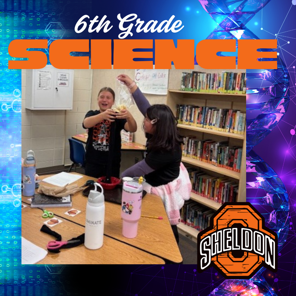 Sheldon Middle School sixth graders have been studying organ systems in science class. After learning about the digestive system, they completed a hands-on project that simulated the entire digestive process. Starting with a “bite” of cracker and banana, students followed the food’s journey through the stomach, into the intestines, and finally through excretion—bringing their learning to life in a memorable and interactive way.