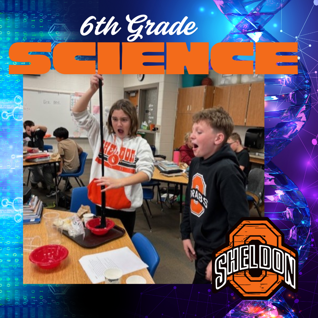 Sheldon Middle School sixth graders have been studying organ systems in science class. After learning about the digestive system, they completed a hands-on project that simulated the entire digestive process. Starting with a “bite” of cracker and banana, students followed the food’s journey through the stomach, into the intestines, and finally through excretion—bringing their learning to life in a memorable and interactive way.