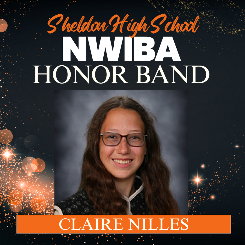 Congratulations to the Sheldon High School students who were accepted into the 2025 NWIBA Honor Band!