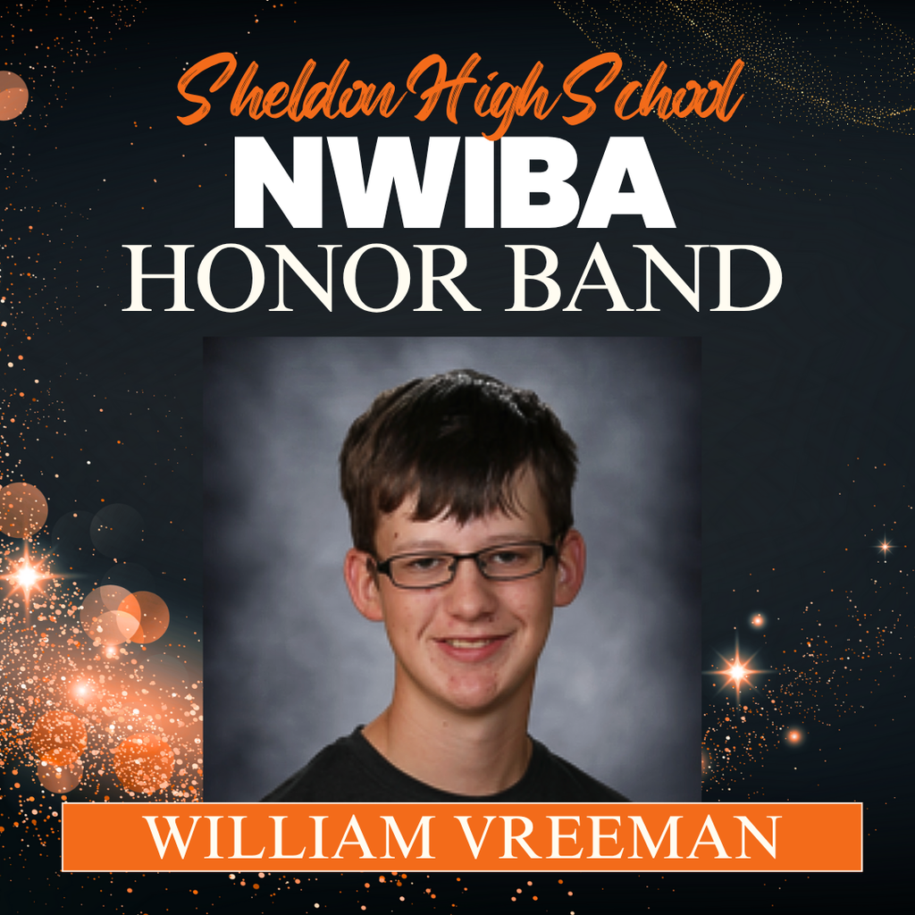 Congratulations to the Sheldon High School students who were accepted into the 2025 NWIBA Honor Band!