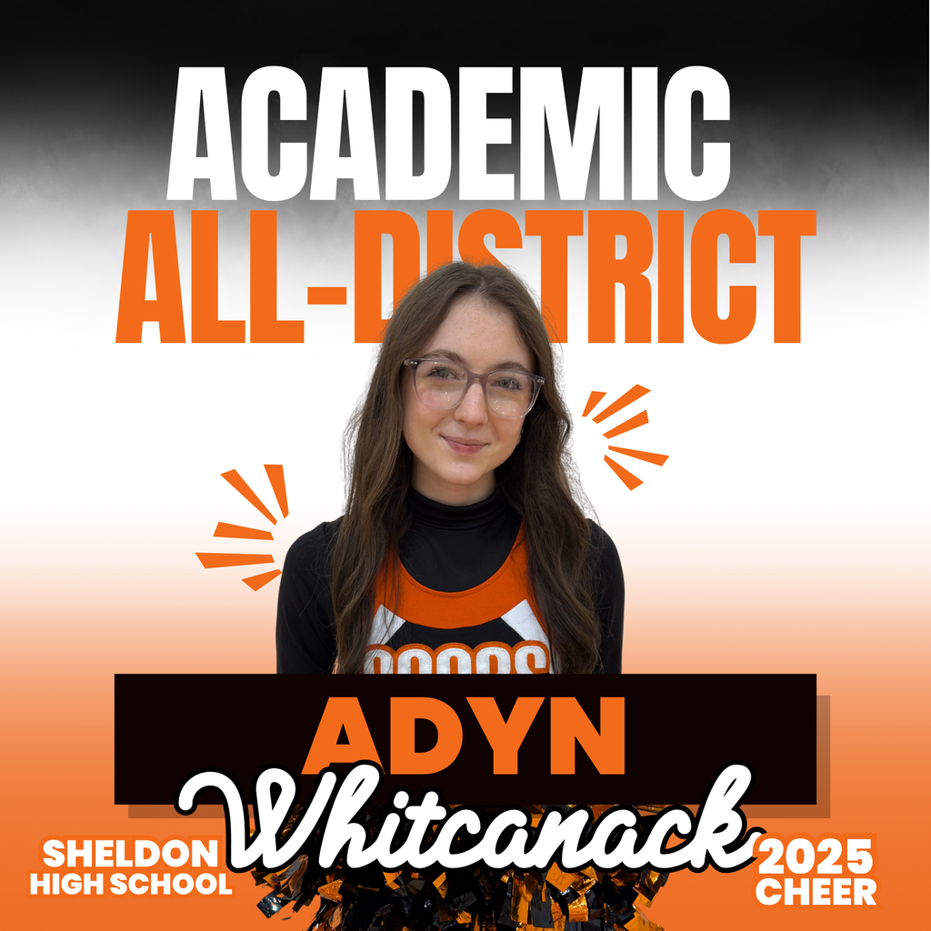 Congratulations to the Sheldon High School Academic All-District Football & Cheer members! Your hard work on the field and dedication in the classroom have truly set you apart. This honor recognizes not only your athletic talent, but also your commitment to excellence in academics, leadership, and character.
