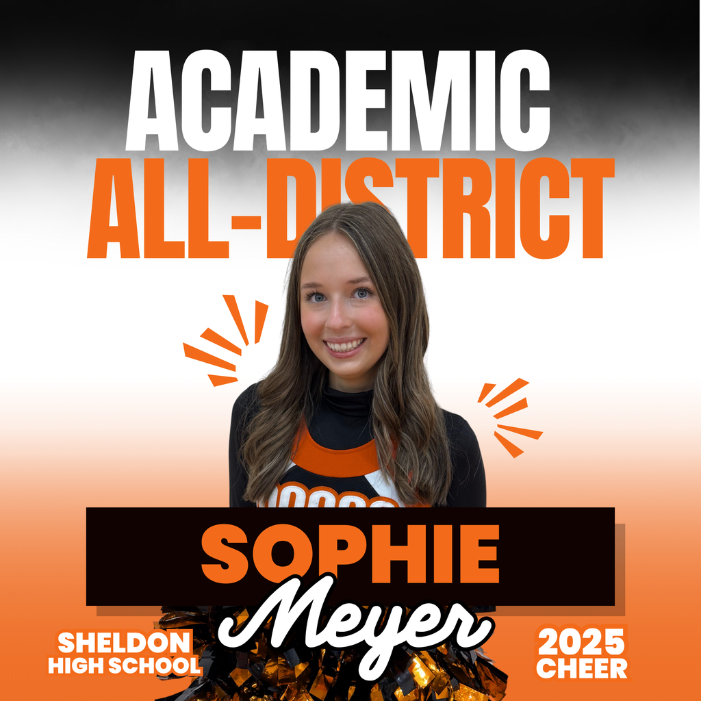 Congratulations to the Sheldon High School Academic All-District Football & Cheer members! Your hard work on the field and dedication in the classroom have truly set you apart. This honor recognizes not only your athletic talent, but also your commitment to excellence in academics, leadership, and character.