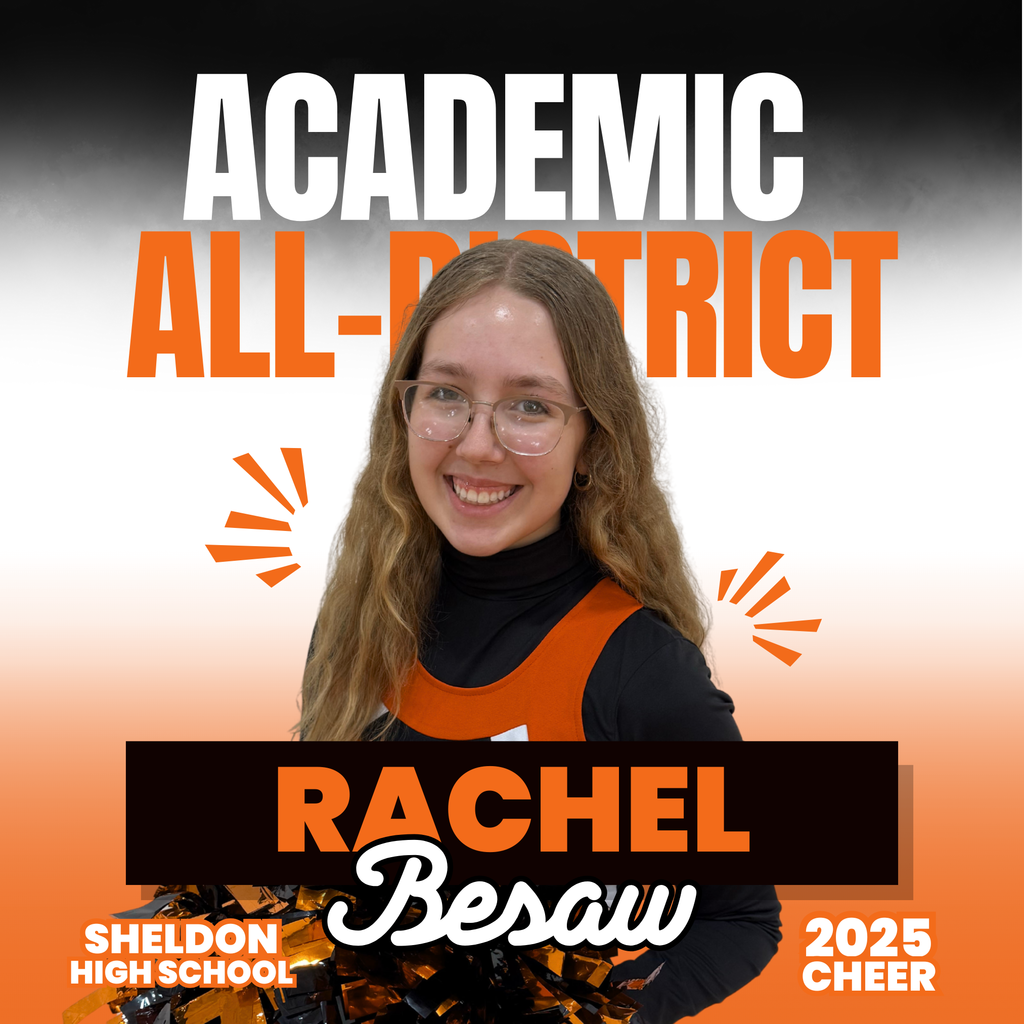 Congratulations to the Sheldon High School Academic All-District Football & Cheer members! Your hard work on the field and dedication in the classroom have truly set you apart. This honor recognizes not only your athletic talent, but also your commitment to excellence in academics, leadership, and character.