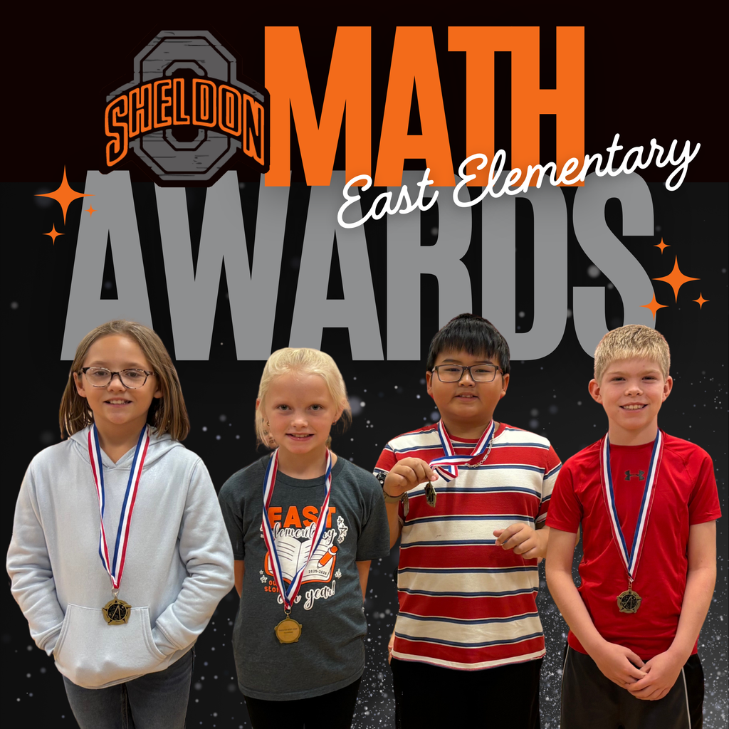 Congratulations to these four East Elementary students who were among the top third grade math performers across the entire state of Iowa!  They were recognized for their outstanding ISASP math scores from spring 2025. The Iowa Department of Education partners with National Math Stars, a program that supports students who demonstrate exceptional mathematical ability. As part of this partnership, the department identified third graders who scored in the top 2% on the mathematics Iowa Statewide Assessment of Student Progress. Go Orabs!