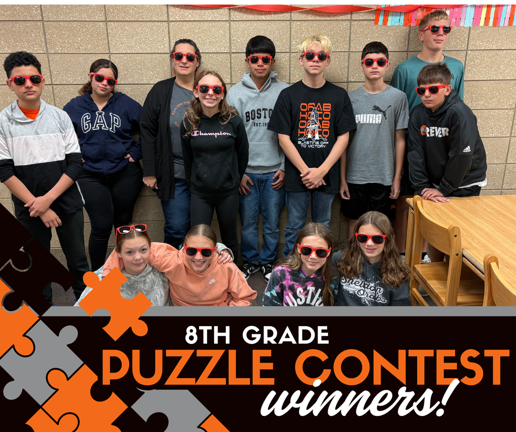 Sheldon Middle School celebrated Red Ribbon Week with a school-wide puzzle contest! Each homeroom from every grade participated in this fun and meaningful activity. This year’s theme was “Life is a Puzzle, Solve It Drug Free.”  Teams of four students from each class worked together to complete a 100-piece puzzle as quickly as possible. Congratulations to the fastest teams in each grade level—here are this year’s winners!  Grade 5- Mr. Sandbulte's homeroom with a time of 14:26 Grade 6 - Mrs. Gaard's homeroom with a time of 8:22 Grade 7 - Mrs. Cabrera's TA with a time of 7:47 Grade 8 - Ms. Noack's TA with a time of 6:37