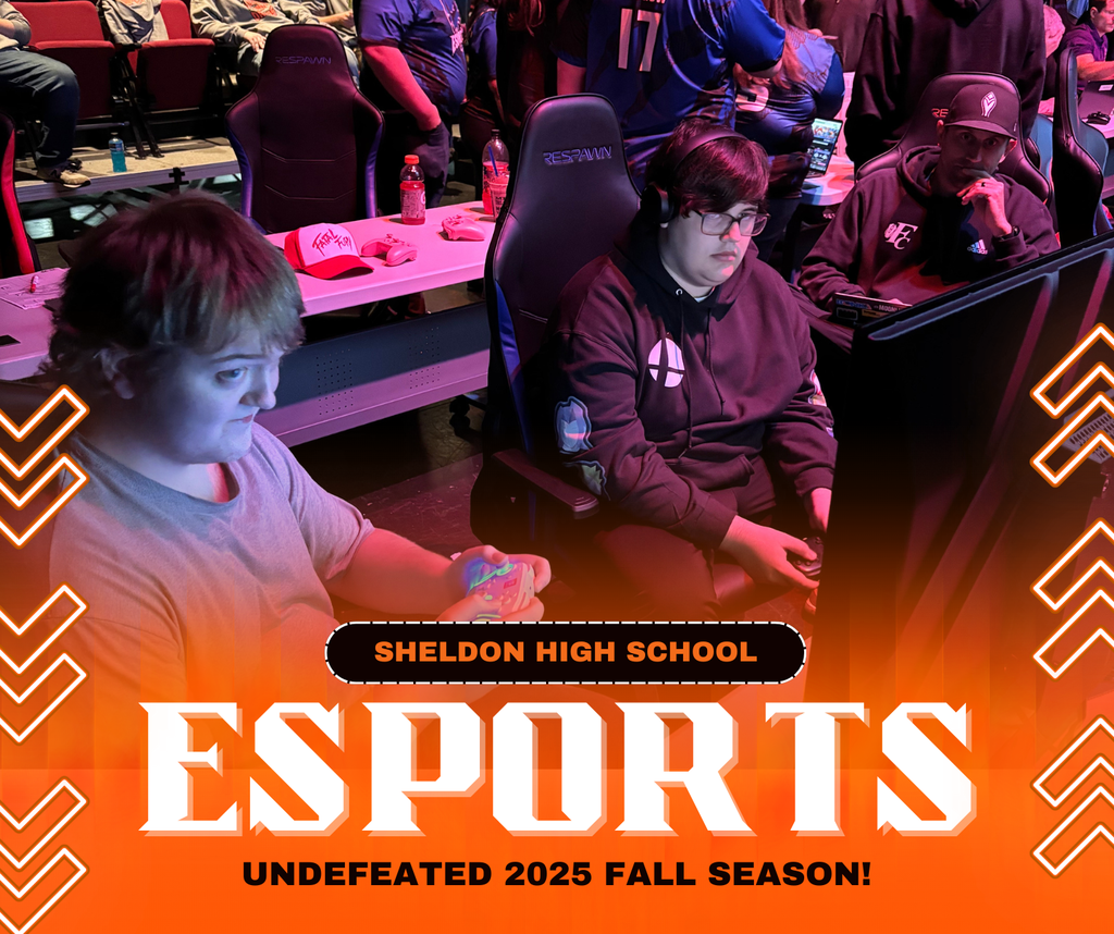 Congratulations to the Sheldon High School esports team on an incredible season! The team finished undefeated and earned a well-deserved spot at the state tournament. Outstanding work!