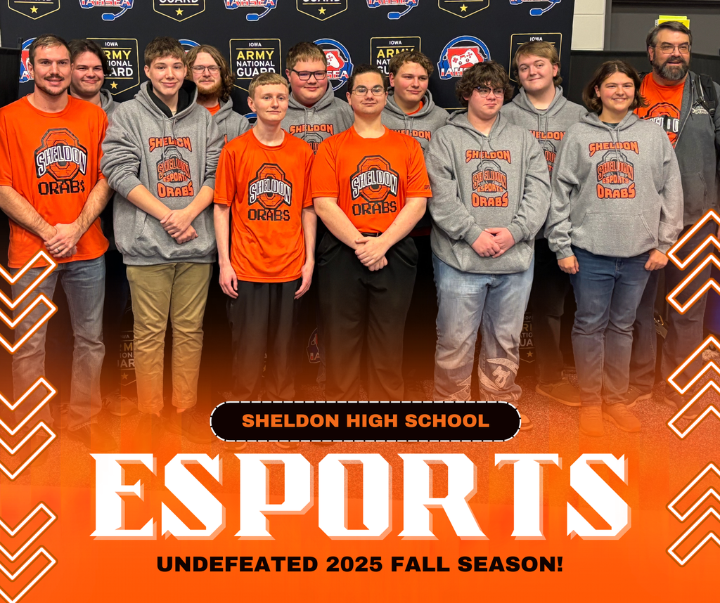 Congratulations to the Sheldon High School esports team on an incredible season! The team finished undefeated and earned a well-deserved spot at the state tournament. Outstanding work!