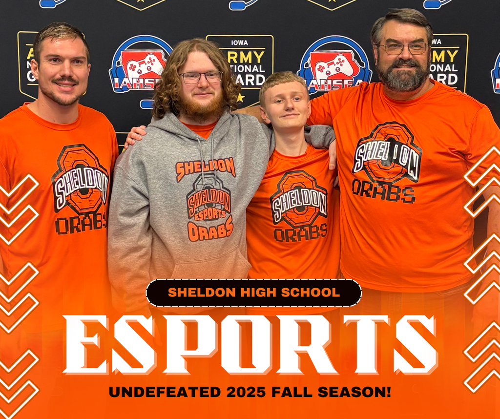 Congratulations to the Sheldon High School esports team on an incredible season! The team finished undefeated and earned a well-deserved spot at the state tournament. Outstanding work!