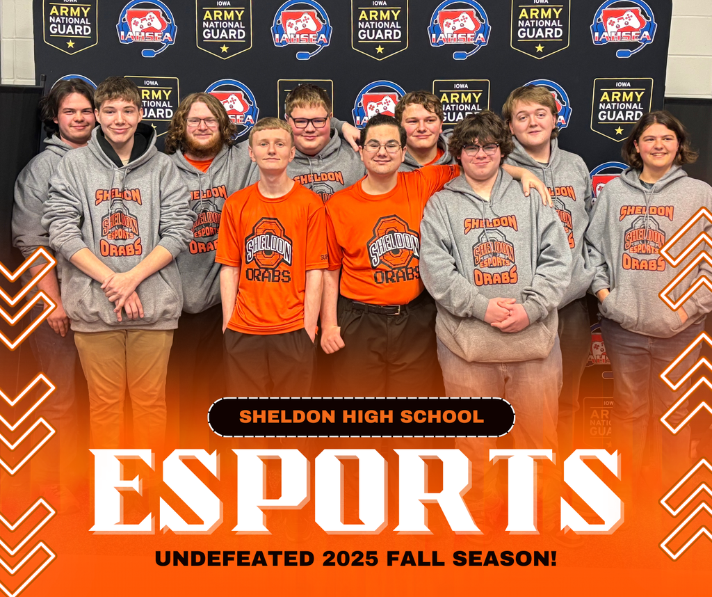 Congratulations to the Sheldon High School esports team on an incredible season! The team finished undefeated and earned a well-deserved spot at the state tournament. Outstanding work!