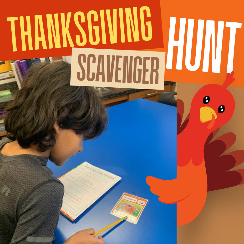 East Elementary third graders had a great time learning about Thanksgiving as they explored the school during a fun and interactive Thanksgiving Scavenger Hunt.