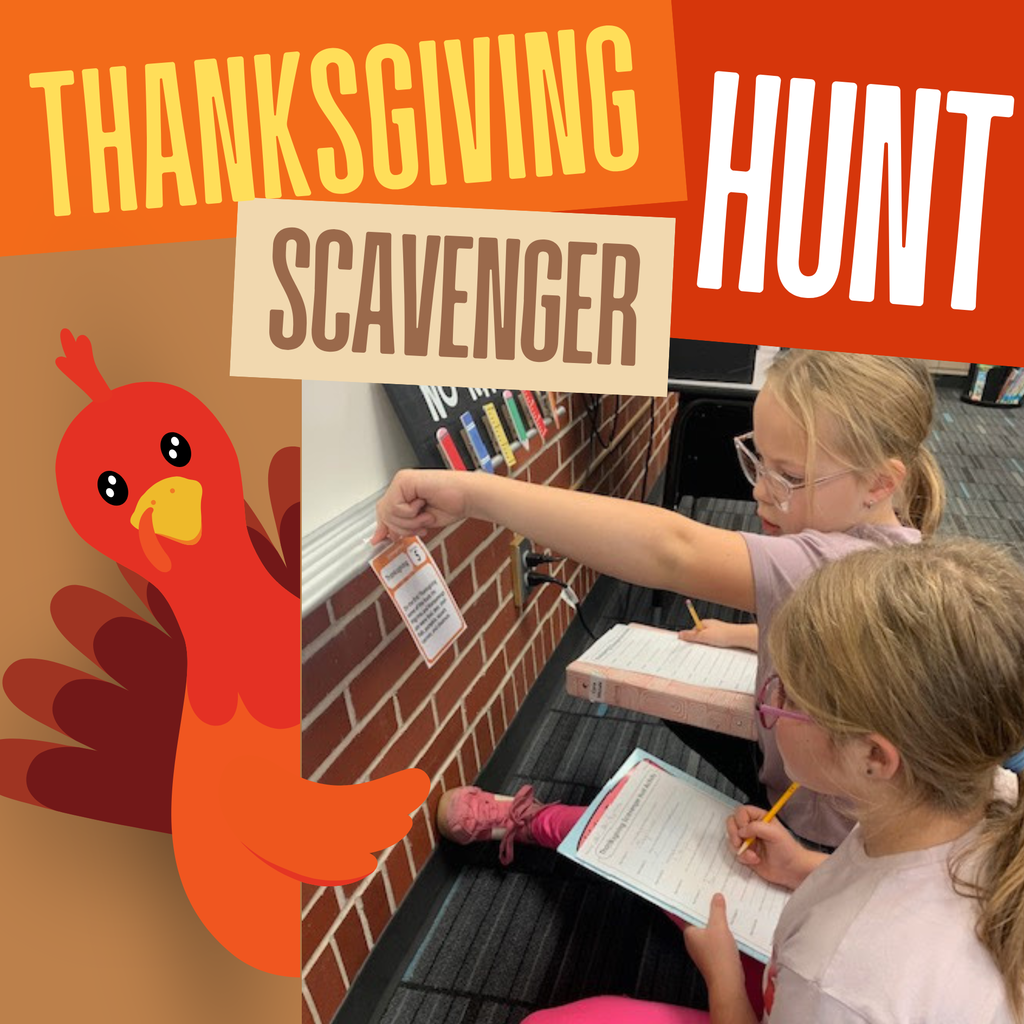 East Elementary third graders had a great time learning about Thanksgiving as they explored the school during a fun and interactive Thanksgiving Scavenger Hunt.