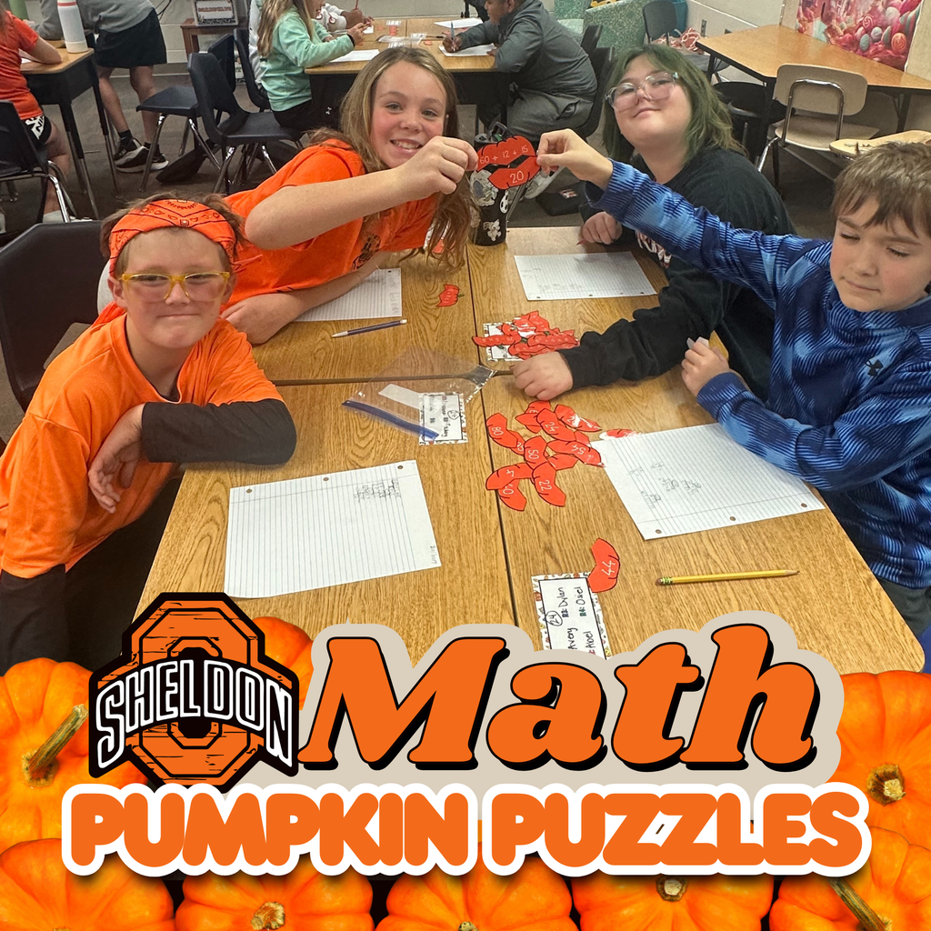 Sheldon Middle School fifth graders are sharpening their order of operations skills by working through festive and engaging pumpkin-themed puzzles.