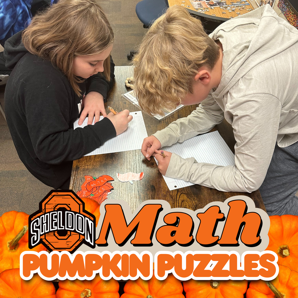 Sheldon Middle School fifth graders are sharpening their order of operations skills by working through festive and engaging pumpkin-themed puzzles.