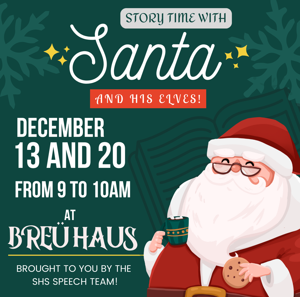 JOIN US AT BREU HAUS!!  FCCLA will be hosting a Gift Wrapping event and Speech Team presents Story Time with Santa! Support these two great Sheldon High School groups! We hope to see you there! 🎁🎅  📅  Saturday, December 20 ⏰  9 am - 12 pm 📍  Breu Haus, Sheldon, IA  Bring your gifts and we’ll wrap them for you! We’ll have wrapping paper and gift boxes available, but you’re welcome to bring your own if you prefer.  1. You will be asked to check in at the table set up by the front door. 2. You will need to fill out a slip with your information on it. 3. Then you leave your presents with us! 4. We’ll keep them safe and have them wrapped by the end of the day!