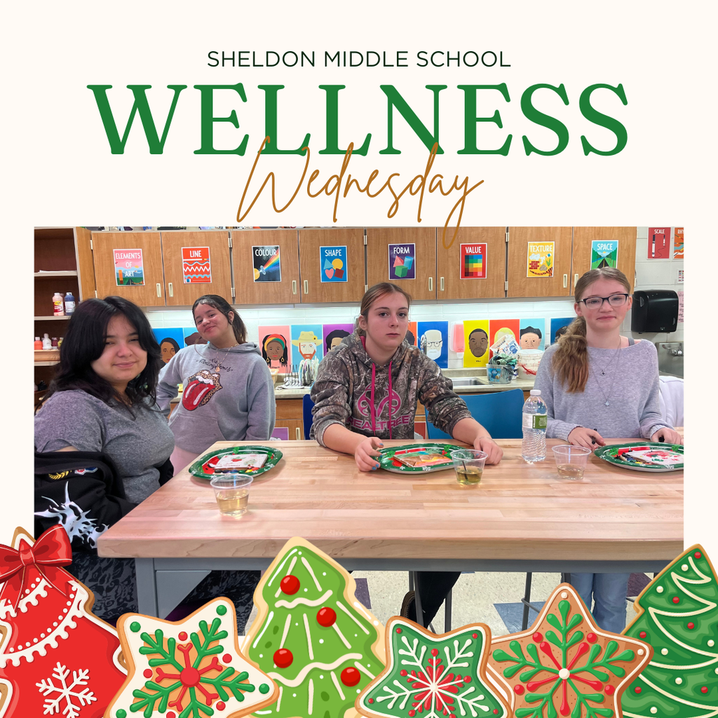 With the help of custodian and “magic maker” Steph Madsen, Mrs. Cabrera hosted a “Paint Your Own Holiday Cookie” activity for Wellness Wednesday. Students used edible paints and markers to design their cookies, choosing from stencils or creating freehand designs. It was such a sweet and fun-filled morning!