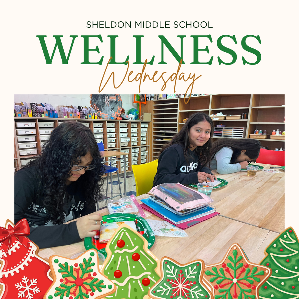 With the help of custodian and “magic maker” Steph Madsen, Mrs. Cabrera hosted a “Paint Your Own Holiday Cookie” activity for Wellness Wednesday. Students used edible paints and markers to design their cookies, choosing from stencils or creating freehand designs. It was such a sweet and fun-filled morning!