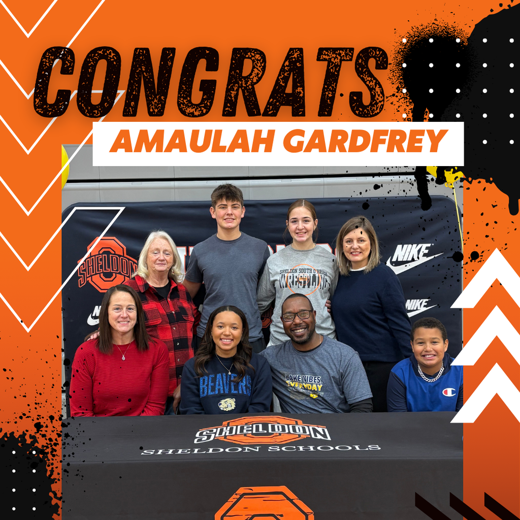 Congratulations to Amaulah Gardfrey on this exciting achievement! Amaulah has officially signed to continue her cheerleading career at Buena Vista University next fall.   This is a testament to your hard work, dedication, and commitment. We are proud of the time and effort you have put into your sport and wish you the very best as you take this next step in your athletic and academic journey!