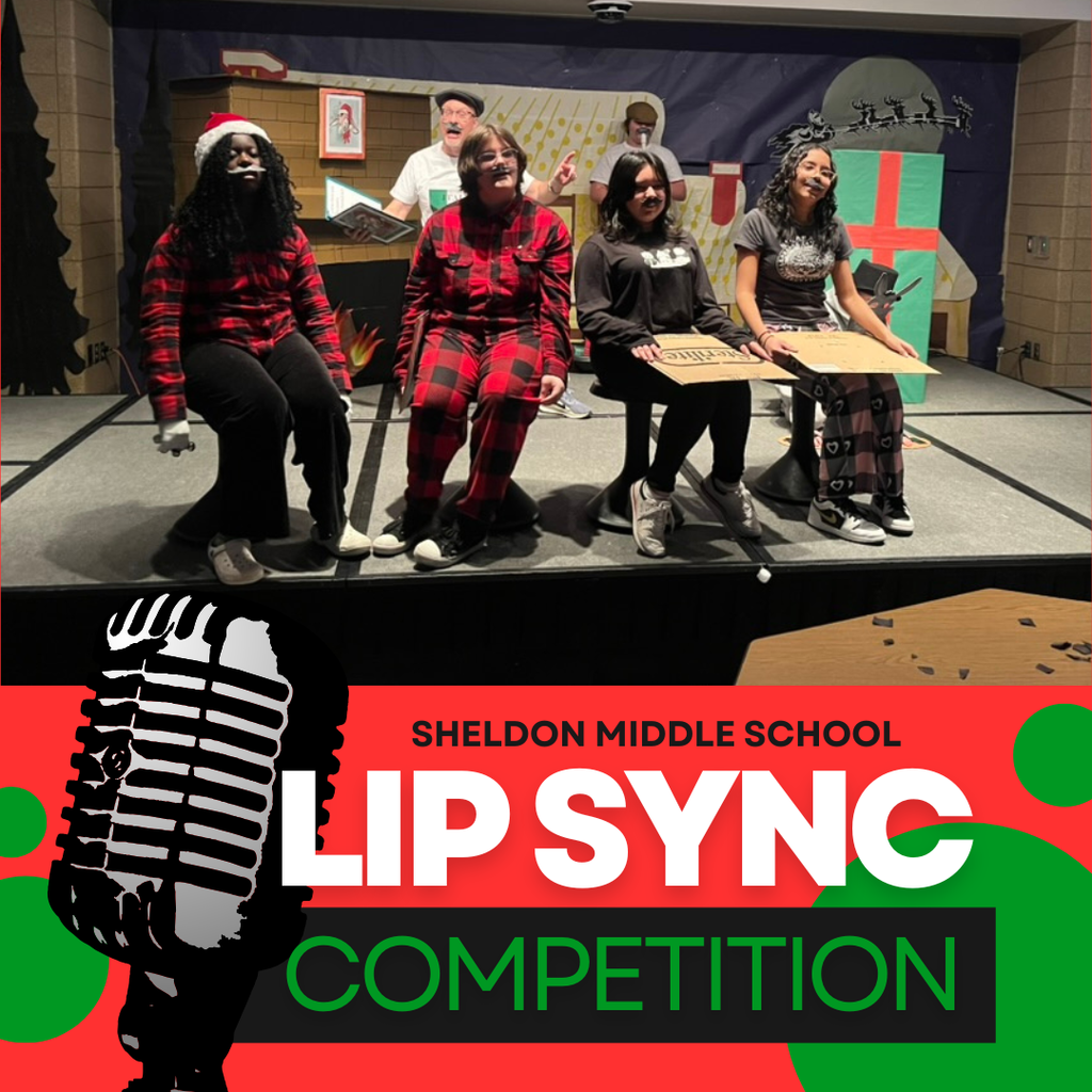 Sheldon Middle School hosted their biannual Lip Sync Contest before holiday break, and it did not disappoint! Seventh- and eighth-grade TAs prepared holiday-themed lip sync performances and took the stage for their peers. The competition was fun, fierce, and full of energy.   Mrs. Cabrera’s TA captured the 7th-grade title with their Talent Show Medley featuring Alvin and the Chipmunks, while Mrs. Nilson’s TA took the win with Dominick the Donkey. Thank you to everyone for the laughs, creativity, and great memories made! 🎤🎶