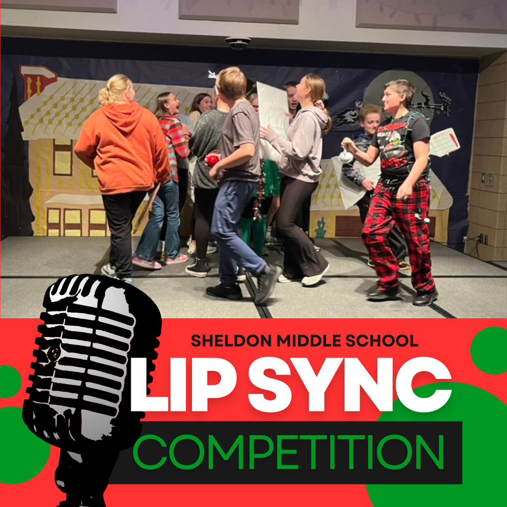 Sheldon Middle School hosted their biannual Lip Sync Contest before holiday break, and it did not disappoint! Seventh- and eighth-grade TAs prepared holiday-themed lip sync performances and took the stage for their peers. The competition was fun, fierce, and full of energy.   Mrs. Cabrera’s TA captured the 7th-grade title with their Talent Show Medley featuring Alvin and the Chipmunks, while Mrs. Nilson’s TA took the win with Dominick the Donkey. Thank you to everyone for the laughs, creativity, and great memories made! 🎤🎶