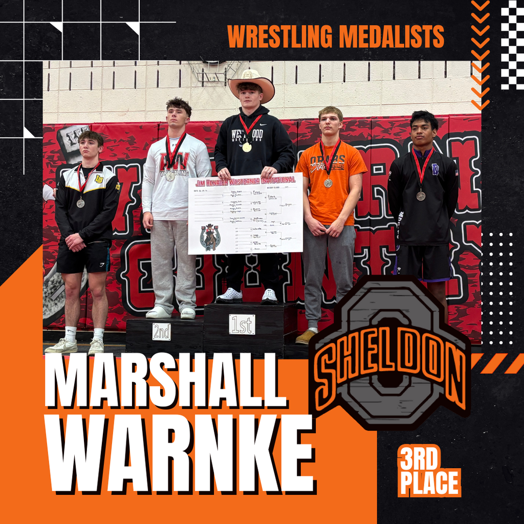Congratulations to the following Orab boy wrestlers on their outstanding performance at the Westerner Invite this past Saturday!  106 - Jager DeBoer - 3rd 144 - Cael Christians - 5th 157 - Marshall Warnke - 3rd 165 - Derek Kruger - 3rd 175 - Kolt Roos - 3rd  190 - Mitchel Fischer - 2nd 215 - Ayden miller - 3rd 285 - Stephen Mack - 2nd