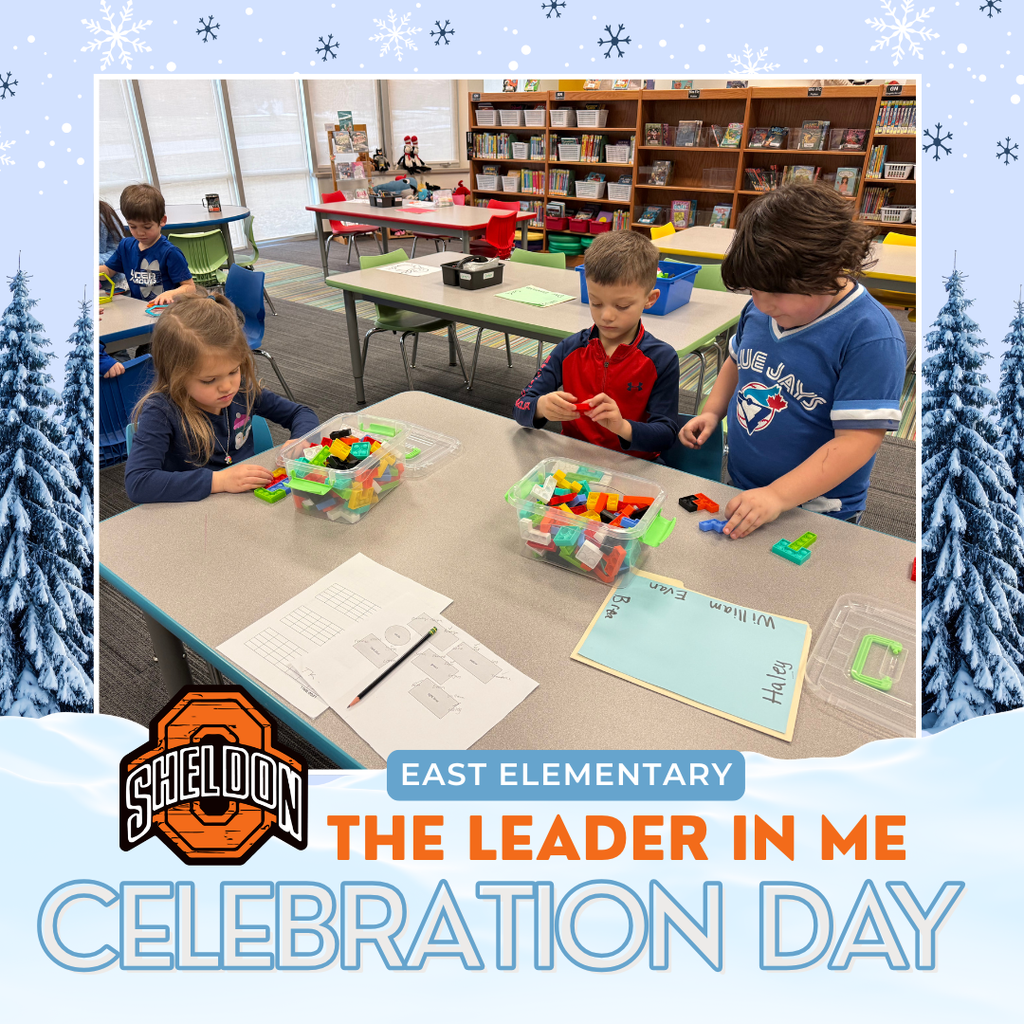 East Elementary students and staff enjoyed a fun-filled, snow-themed Orab Celebration Day! Students participated in craft and reading activities, all tied to the Leader in Me program.   Leader in Me is a comprehensive PK–12 framework that develops student leadership, builds a culture of trust, and supports academic success by empowering students, educators, and families with essential leadership and life skills for future success.