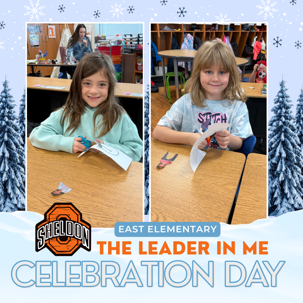 East Elementary students and staff enjoyed a fun-filled, snow-themed Orab Celebration Day! Students participated in craft and reading activities, all tied to the Leader in Me program.   Leader in Me is a comprehensive PK–12 framework that develops student leadership, builds a culture of trust, and supports academic success by empowering students, educators, and families with essential leadership and life skills for future success.