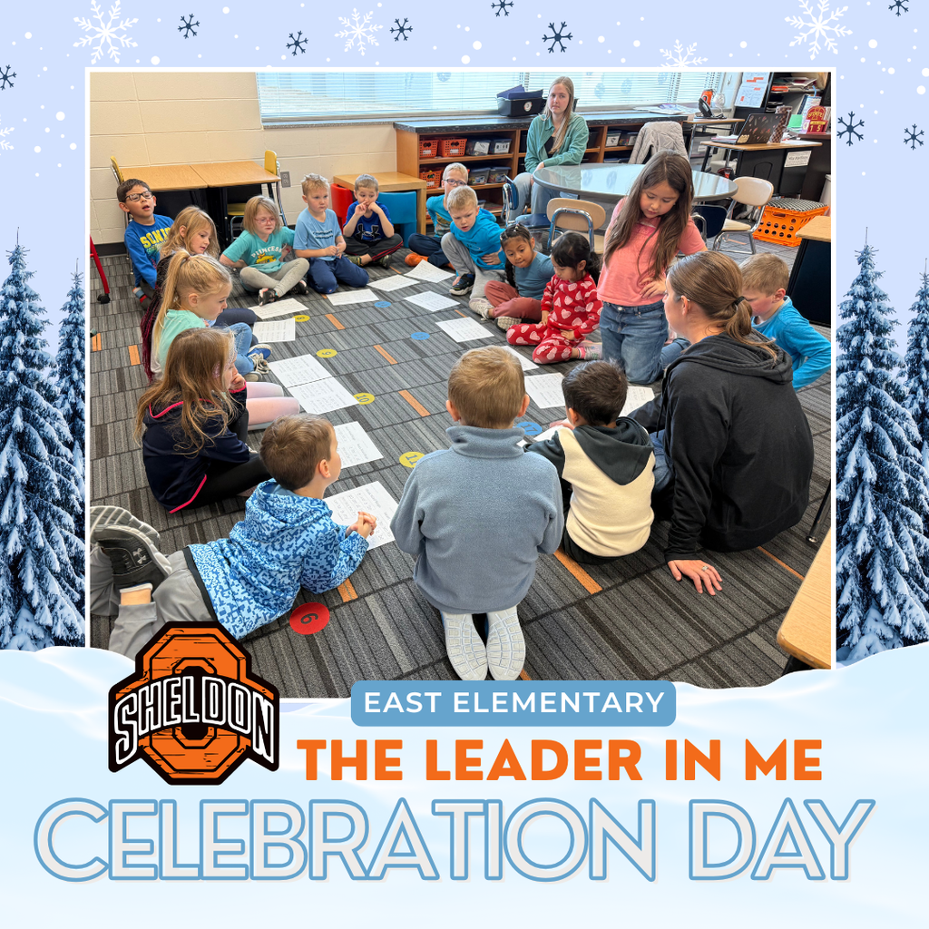 East Elementary students and staff enjoyed a fun-filled, snow-themed Orab Celebration Day! Students participated in craft and reading activities, all tied to the Leader in Me program.   Leader in Me is a comprehensive PK–12 framework that develops student leadership, builds a culture of trust, and supports academic success by empowering students, educators, and families with essential leadership and life skills for future success.