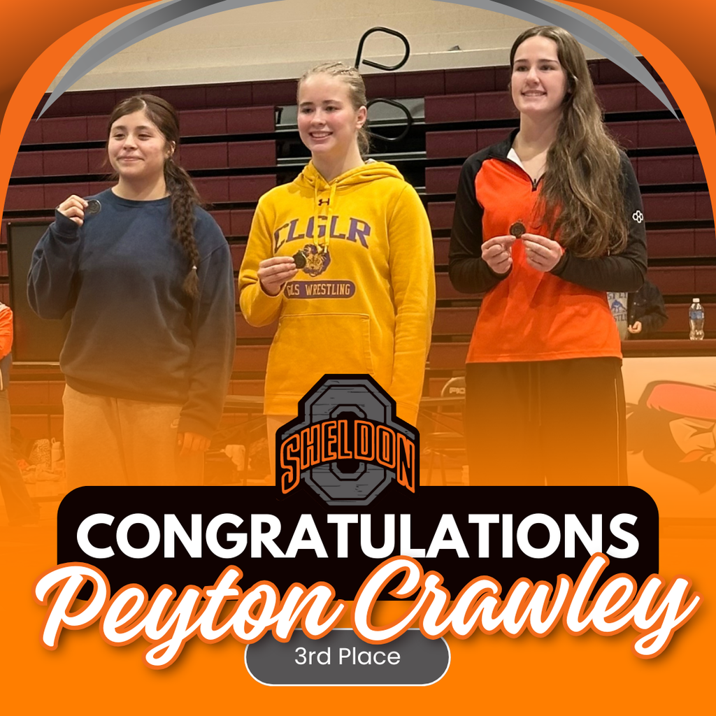 Congratulations to the following Orab girl wrestlers on their outstanding performance at the Siouxland Conference Meet! 3rd- Peyton Crawley 2nd- Ashley Brinkman 3rd - Kollyns Moser