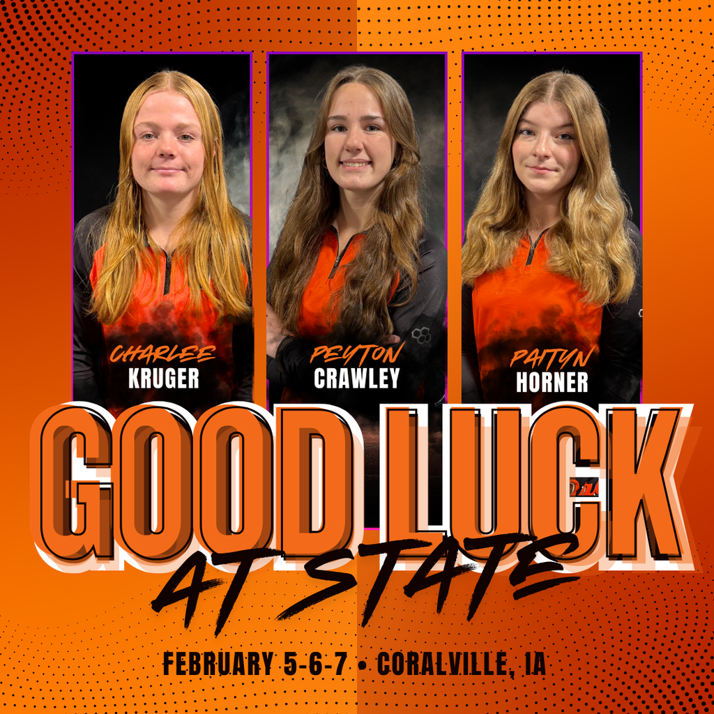 Good luck to the Sheldon High School girls as they compete at the State Wrestling Tournament! Your hard work, dedication, and determination have brought you to this level, and we are so proud of all you’ve accomplished this season. Represent Sheldon with confidence, compete with heart, and enjoy every moment of this well-earned opportunity. The entire Orab community is cheering you on—go out there and give it your best!