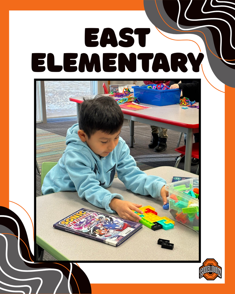 East Elementary students are busy learning, growing, and working hard each day! *Image created by Sheldon High School Mass Media student, Olivia Prewitt*