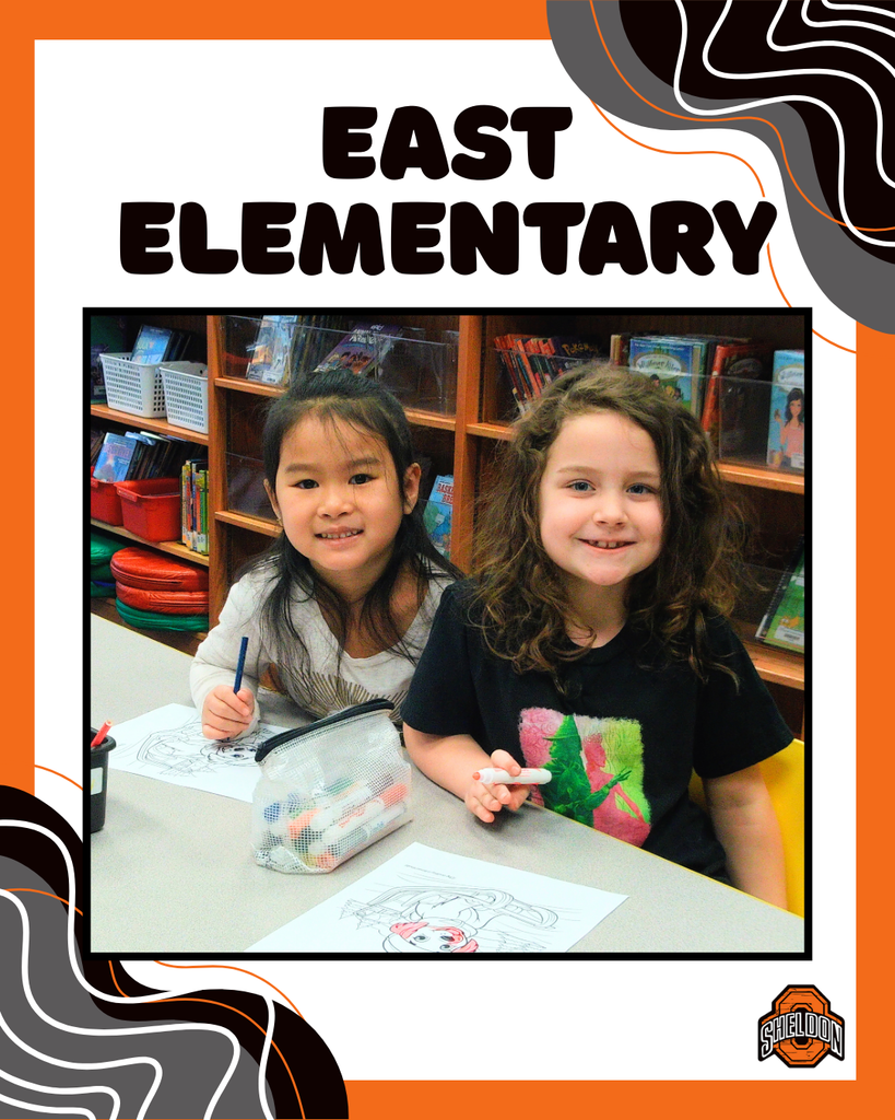 East Elementary students are busy learning, growing, and working hard each day! *Image created by Sheldon High School Mass Media student, Olivia Prewitt*