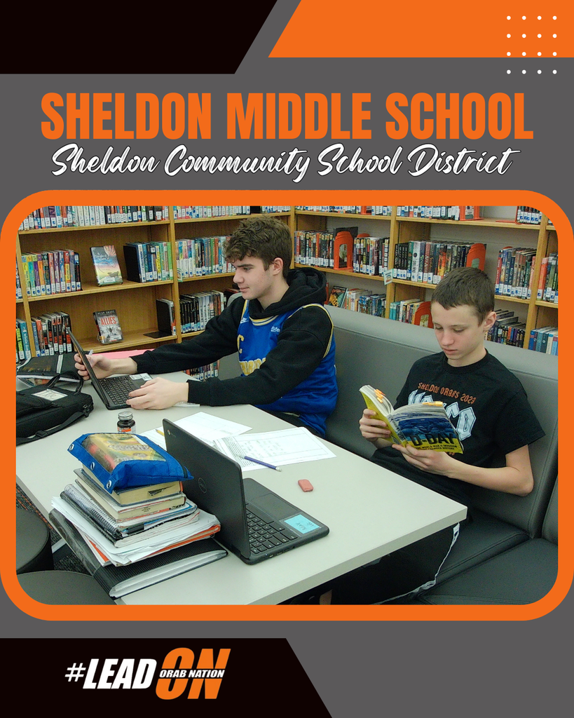 Sheldon Middle School students have been hard at work studying and building strong learning habits! *Image created by Sheldon High School Mass Media student, Tony Reyes-Ruiz*